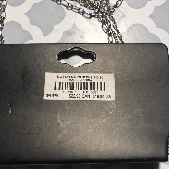 NWT Torrid Silvertone 3 chain layered necklace - Picture 7 of 7